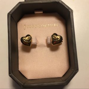 Juicy Couture Puffed Heart Gold Studs